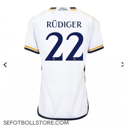 Real Madrid Antonio Rudiger #22 Replika Hemmatröja Dam 2023-24 Kortärmad
